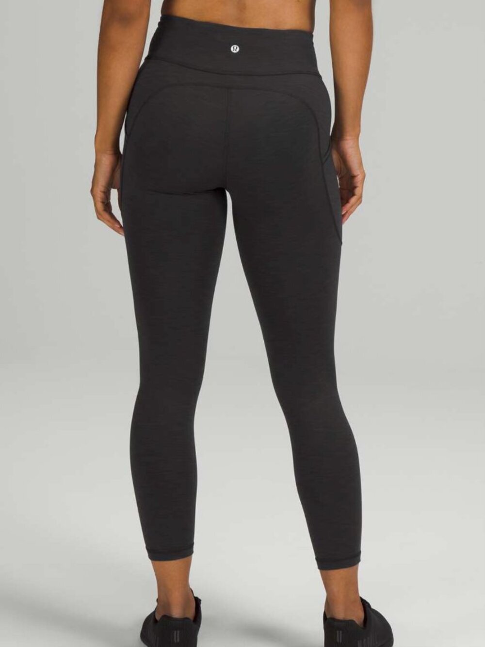 Lululemon Invigorate High-Rise Tight 25", Heathered Black